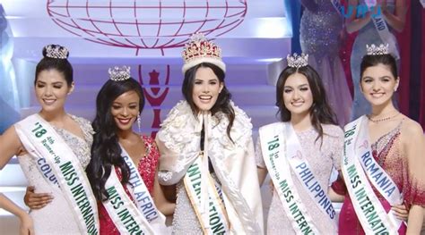 Miss International 2018 1st Runner.